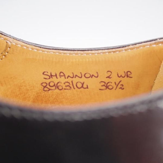 未使用★チャーチ(レディース) SIZE 36.5【定価￥160,600-★シャノン/SHANNON 2WR】プレーントゥ/黒/Church's★k951
