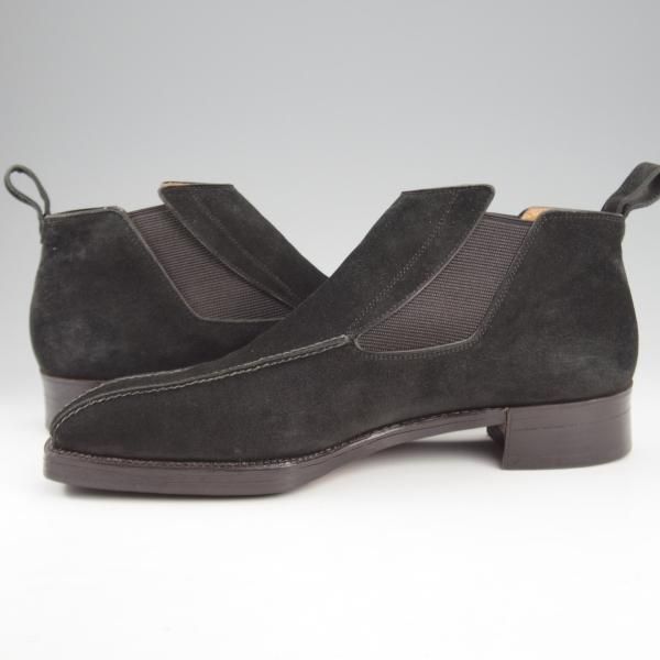 極上★(浅草)ギルド・オブ・クラフツ US6.5D程度【税込上代￥330,000-★最上級/フルハンドメイド】サイドゴアブーツ/クロコ/黒★k954