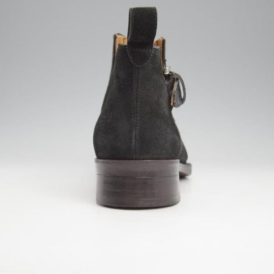 極上★(浅草)ギルド・オブ・クラフツ US6.5D程度【税込上代￥330,000-★最上級/フルハンドメイド】サイドゴアブーツ/クロコ/黒★k954