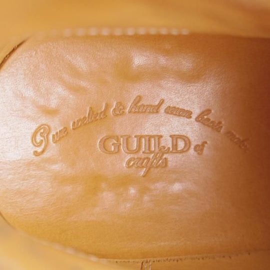 極上★(浅草)ギルド・オブ・クラフツ US6.5D程度【税込上代￥330,000-★最上級/フルハンドメイド】サイドゴアブーツ/クロコ/黒★k954