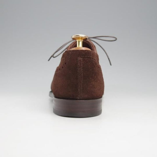 極上★クロケット&ジョーンズ 6.5D【ハンドグレードライン★ALBANY/337ラスト】クォーターブローグ/スエード/濃茶/Crockett&Jones★k955