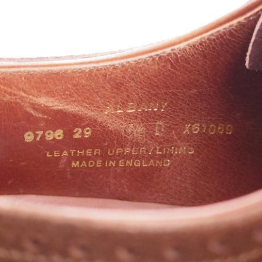 極上★クロケット&ジョーンズ 6.5D【ハンドグレードライン★ALBANY/337ラスト】クォーターブローグ/スエード/濃茶/Crockett&Jones★k955