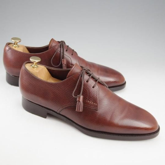 極上★Yutaka Moriguchi/森口 豊 UK7.5程度【注文価格16.5万円〜★ハンドソーンウェルテッド製法/ホーウィン社/ハッチグレイン】濃茶★k956