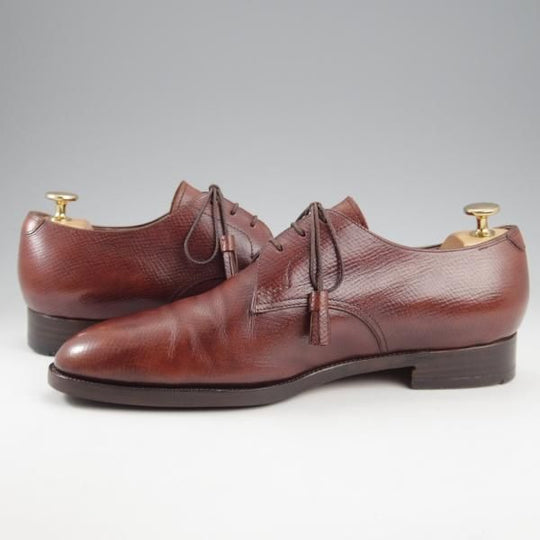 極上★Yutaka Moriguchi/森口 豊 UK7.5程度【注文価格16.5万円〜★ハンドソーンウェルテッド製法/ホーウィン社/ハッチグレイン】濃茶★k956