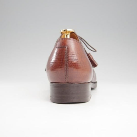 極上★Yutaka Moriguchi/森口 豊 UK7.5程度【注文価格16.5万円〜★ハンドソーンウェルテッド製法/ホーウィン社/ハッチグレイン】濃茶★k956