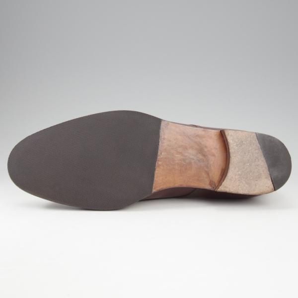 極上★Yutaka Moriguchi/森口 豊 UK7.5程度【注文価格16.5万円〜★ハンドソーンウェルテッド製法/ホーウィン社/ハッチグレイン】濃茶★k956