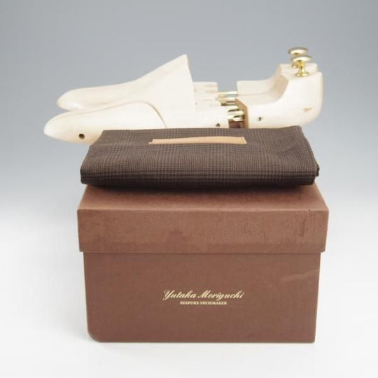 極上★Yutaka Moriguchi/森口 豊 UK7.5程度【注文価格16.5万円〜★ハンドソーンウェルテッド製法/ホーウィン社/ハッチグレイン】濃茶★k956