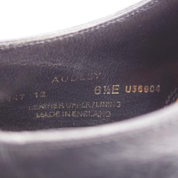 ★クロケット&ジョーンズ 6.5E【定価￥132,000-★AUDLEY/オードリー】ハンドグレードライン/337ラスト/カーフ/黒/Crockett&Jones★k958