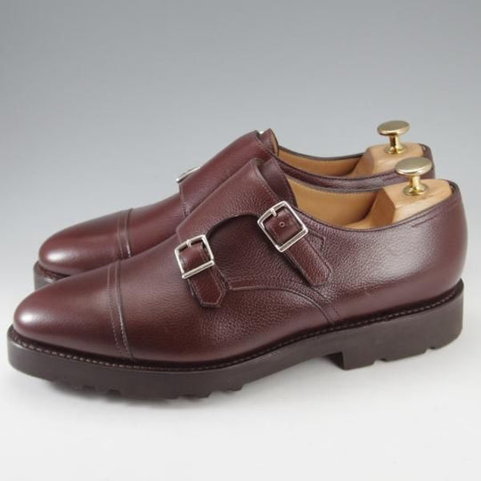 未使用★ジョンロブ 6.5E【現行定価￥224,400-★WILLIAM/ウィリアム/(水牛)バッファローレザー】9795Rラスト/ダブルモンク/JOHN LOBB★k959