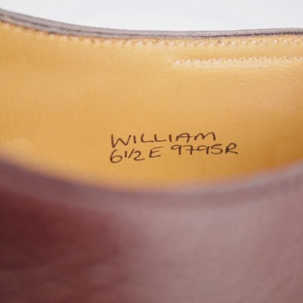 未使用★ジョンロブ 6.5E【現行定価￥224,400-★WILLIAM/ウィリアム/(水牛)バッファローレザー】9795Rラスト/ダブルモンク/JOHN LOBB★k959