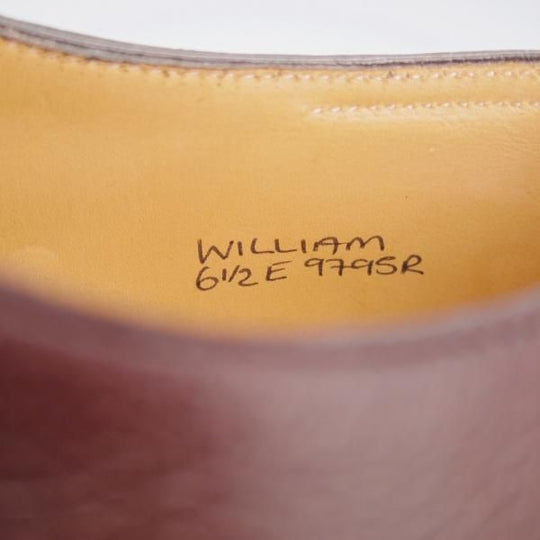 未使用★ジョンロブ 6.5E【現行定価￥224,400-★WILLIAM/ウィリアム/(水牛)バッファローレザー】9795Rラスト/ダブルモンク/JOHN LOBB★k959