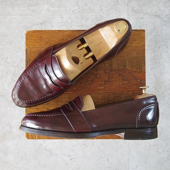 極上★オールデン 9D【現行定価20万円以上★コードバン/684/フルストラップ】アバディーンラスト/コインローファー/赤茶/ALDEN★k960