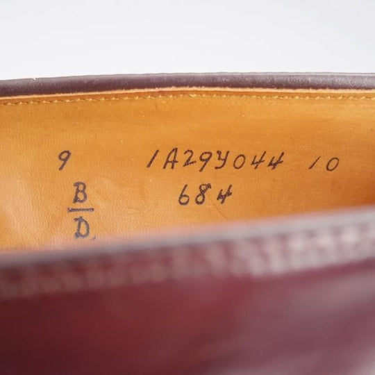 極上★オールデン 9D【現行定価20万円以上★コードバン/684/フルストラップ】アバディーンラスト/コインローファー/赤茶/ALDEN★k960