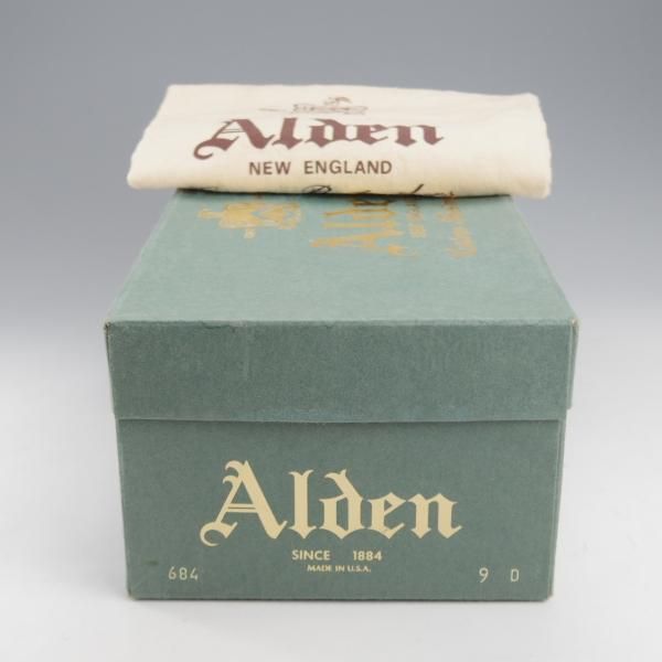 極上★オールデン 9D【現行定価20万円以上★コードバン/684/フルストラップ】アバディーンラスト/コインローファー/赤茶/ALDEN★k960