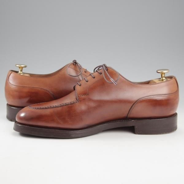 ★エドワードグリーン 7E【現行定価￥258,500-★ドーバー/DOVER】32ラスト/スキンステッチ/Uチップ/茶/メンズ/EDWARD GREEN★k961