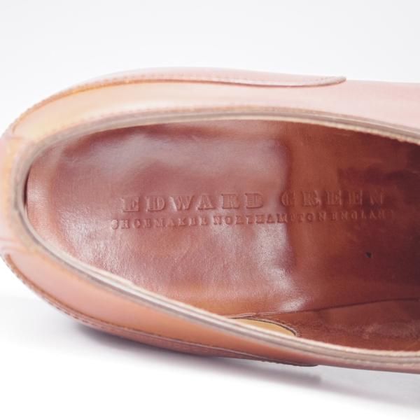 ★エドワードグリーン 7E【現行定価￥258,500-★ドーバー/DOVER】32ラスト/スキンステッチ/Uチップ/茶/メンズ/EDWARD GREEN★k961