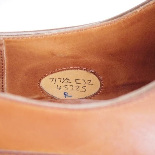 ★エドワードグリーン 7E【現行定価￥258,500-★ドーバー/DOVER】32ラスト/スキンステッチ/Uチップ/茶/メンズ/EDWARD GREEN★k961