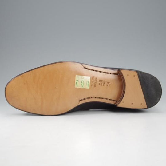 未使用★(伊)タニノクリスチー SIZE 5.5【デッドストック品★ビットローファー/黒】スリッポン/カーフ/メンズ/TANINO CRISCI★k962