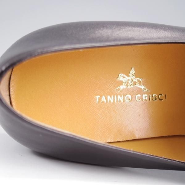 未使用★(伊)タニノクリスチー SIZE 5.5【デッドストック品★ビットローファー/黒】スリッポン/カーフ/メンズ/TANINO CRISCI★k962