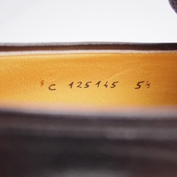 未使用★(伊)タニノクリスチー SIZE 5.5【デッドストック品★ビットローファー/黒】スリッポン/カーフ/メンズ/TANINO CRISCI★k962