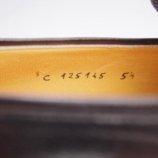 未使用★(伊)タニノクリスチー SIZE 5.5【デッドストック品★ビットローファー/黒】スリッポン/カーフ/メンズ/TANINO CRISCI★k962