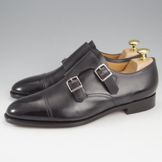 未使用★ジョンロブ 5.5E【定価￥237,600-★WILLIAM/ウィリアム/TENSILE】9795ラスト/ダブルモンク/カーフ/黒/メンズ/JOHN LOBB★k982