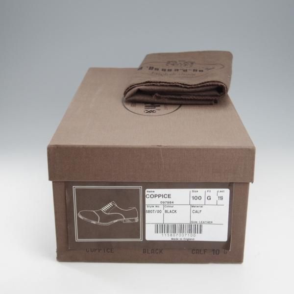 未使用★チャーチ 100G/UK10【★ストレートチップ/COPPICE】119ラスト/カーフ/黒/メンズ/Church's★k983