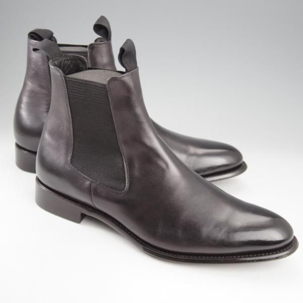 極美品★シェットランドフォックス SIZE 7.5【定価￥61,600-★ボートン/サイドゴアブーツ/071F】カーフ/黒/メンズ/Shetlandfox★k985