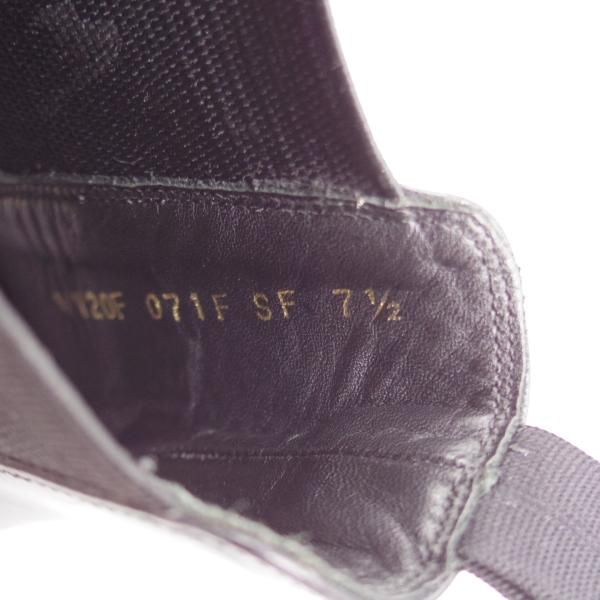 極美品★シェットランドフォックス SIZE 7.5【定価￥61,600-★ボートン/サイドゴアブーツ/071F】カーフ/黒/メンズ/Shetlandfox★k985