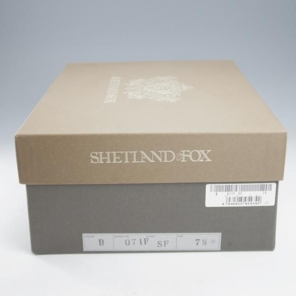 極美品★シェットランドフォックス SIZE 7.5【定価￥61,600-★ボートン/サイドゴアブーツ/071F】カーフ/黒/メンズ/Shetlandfox★k985