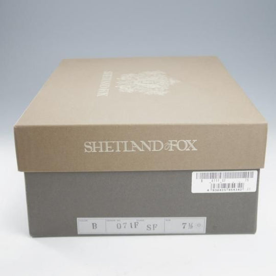 極美品★シェットランドフォックス SIZE 7.5【定価￥61,600-★ボートン/サイドゴアブーツ/071F】カーフ/黒/メンズ/Shetlandfox★k985