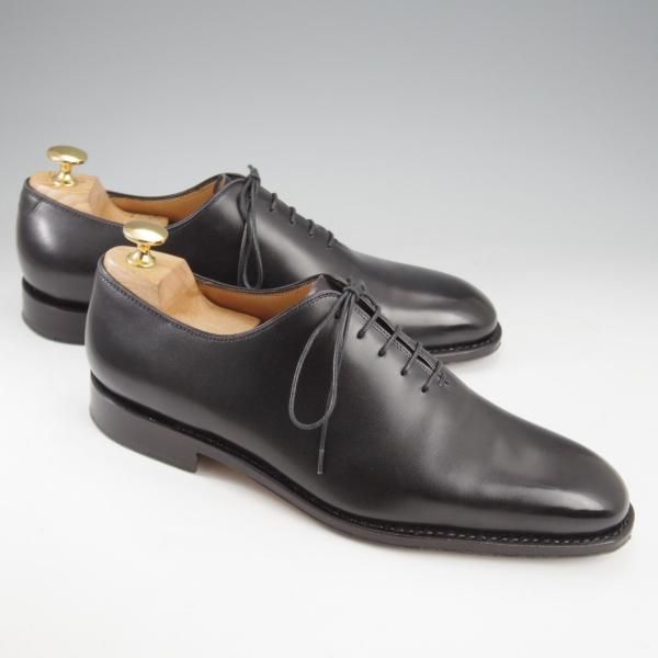 極美品★(伊)サルヴァトーレ・フェラガモ 6.5EE【最上級★TRAMEZZAライン/トラメッザ】ホールカット/黒/Salvatore Ferragamo★k988