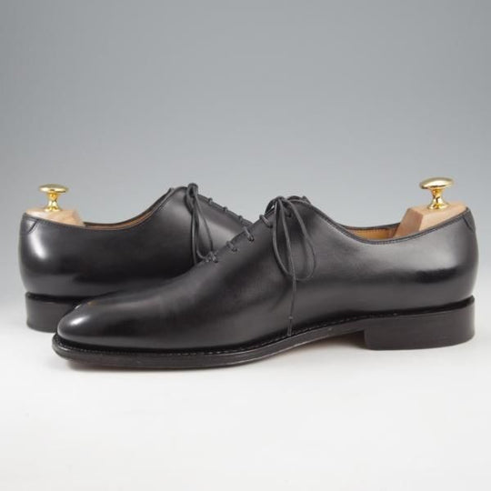 極美品★(伊)サルヴァトーレ・フェラガモ 6.5EE【最上級★TRAMEZZAライン/トラメッザ】ホールカット/黒/Salvatore Ferragamo★k988