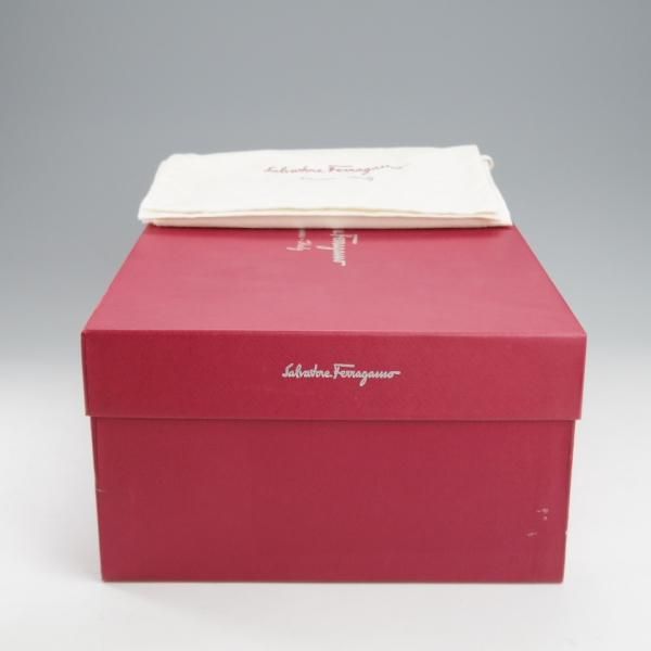 極美品★(伊)サルヴァトーレ・フェラガモ 6.5EE【最上級★TRAMEZZAライン/トラメッザ】ホールカット/黒/Salvatore Ferragamo★k988