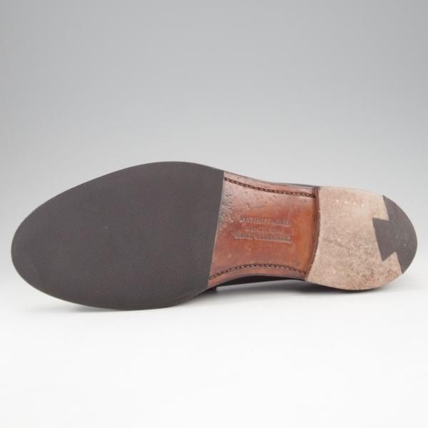 極上★クロケット&ジョーンズ 6.5E【定価￥165,000-★型押しコードバン/BOSTON 2】コインローファー/赤茶/Crockett&Jones★k991