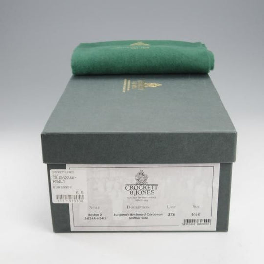 極上★クロケット&ジョーンズ 6.5E【定価￥165,000-★型押しコードバン/BOSTON 2】コインローファー/赤茶/Crockett&Jones★k991