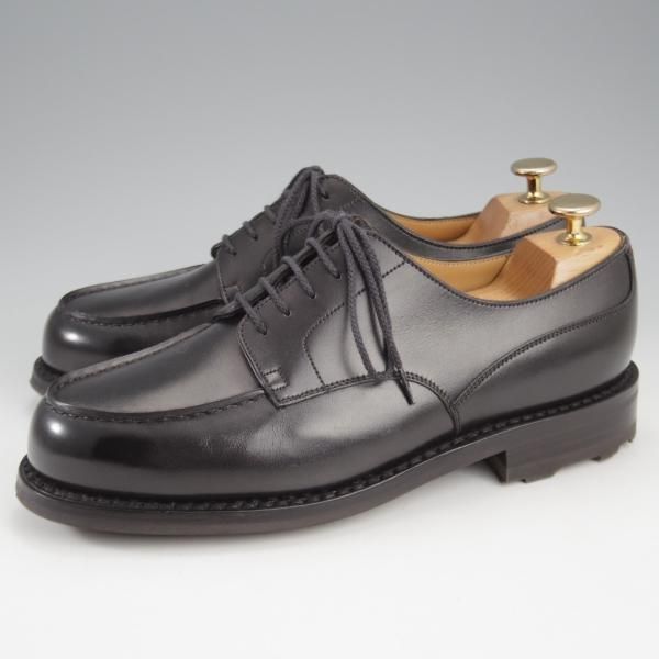 極美品★J.M.ウエストン 6D【定価￥154,000-★ゴルフ/GOLF】641/31ラスト/Uチップ/ボックスカーフ/黒/メンズ/Weston/ウェストン★k993