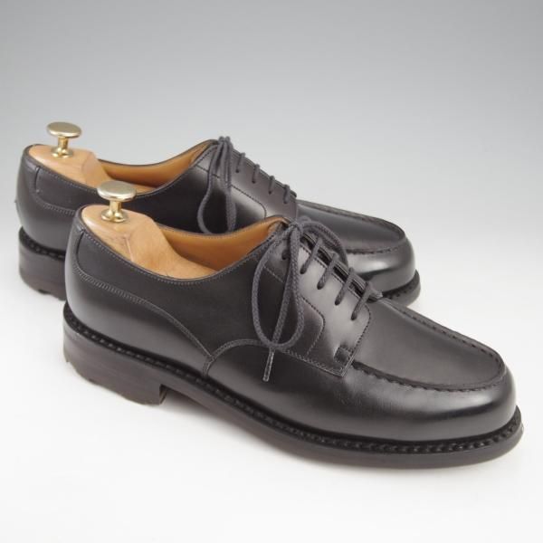 極美品★J.M.ウエストン 6D【定価￥154,000-★ゴルフ/GOLF】641/31ラスト/Uチップ/ボックスカーフ/黒/メンズ/Weston/ウェストン★k993