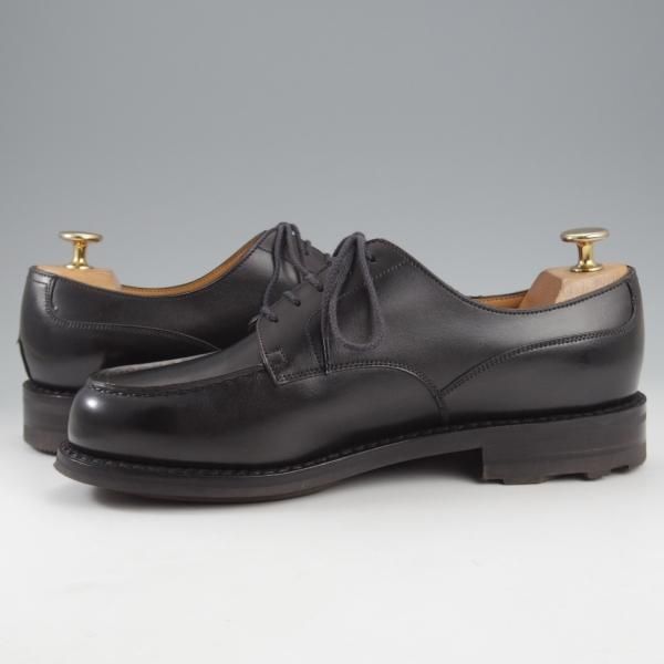 極美品★J.M.ウエストン 6D【定価￥154,000-★ゴルフ/GOLF】641/31ラスト/Uチップ/ボックスカーフ/黒/メンズ/Weston/ウェストン★k993