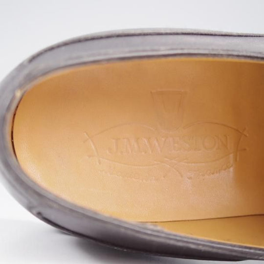 極美品★J.M.ウエストン 6D【定価￥154,000-★ゴルフ/GOLF】641/31ラスト/Uチップ/ボックスカーフ/黒/メンズ/Weston/ウェストン★k993