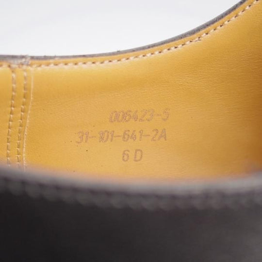 極美品★J.M.ウエストン 6D【定価￥154,000-★ゴルフ/GOLF】641/31ラスト/Uチップ/ボックスカーフ/黒/メンズ/Weston/ウェストン★k993