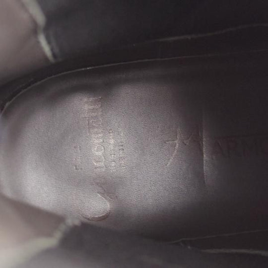 極上★(伊)F.LLIジャコメッティ SIZE 40【定価￥140,800-★マルモラーダ/ゴートレザー(山羊革)仕様/サイドゴアブーツ】FG579/黒★k995