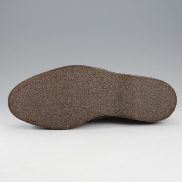 未使用★(英)SANDERS/サンダース SIZE 6.5【定価￥52,800-★チャッカブーツ/マッドガード】6480/スエード/濃茶/メンズ★l002