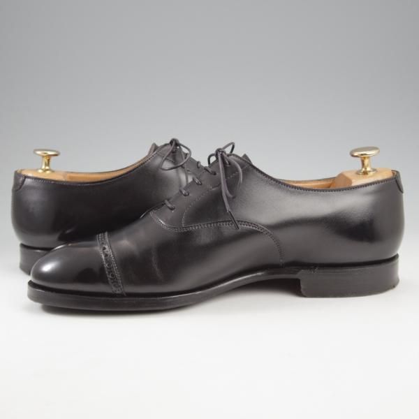 極上★クロケット&ジョーンズ 7E【定価￥99,000-★マスターロイド/CURZON/ハンドグレード】パンチドキャップトゥ/黒/Crockett&Jones★l006