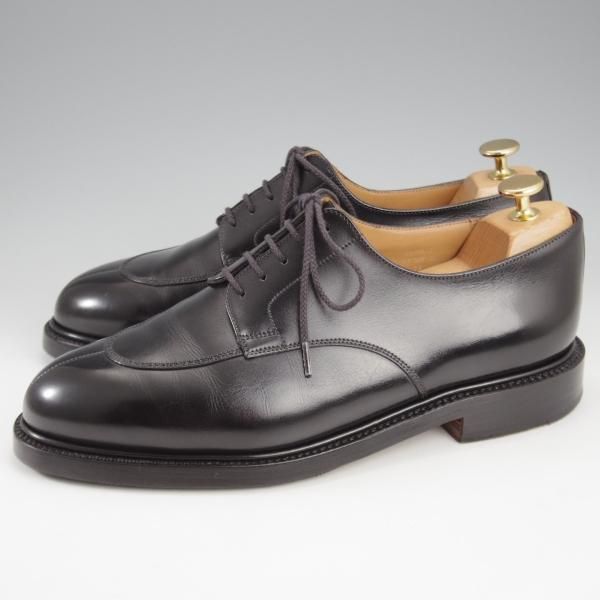 極上★J.M.ウエストン 7E【定価￥159,500-★ハーフハント/598】Uチップ/25ラスト/カーフ/黒/Weston/ウェストン★l009
