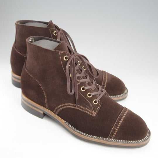 極美品★Iron Boots/アイアンブーツ US7.5C【現注文価格10万円程度〜★レースアップブーツ/Devil Dog】スエード/濃茶/メンズ★l011