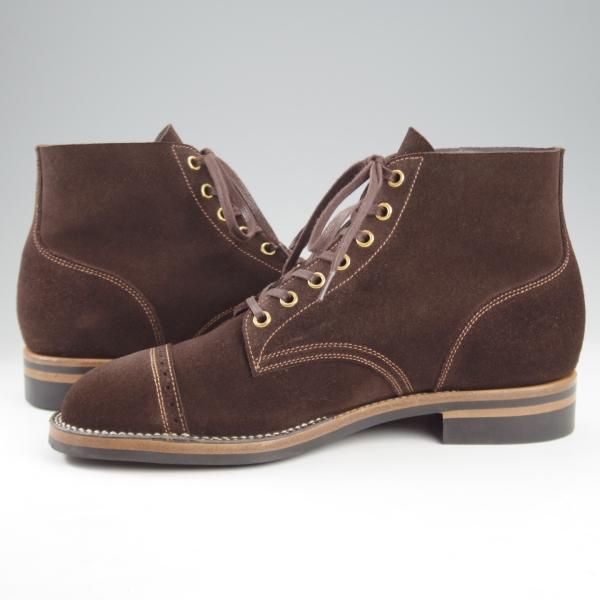 極美品★Iron Boots/アイアンブーツ US7.5C【現注文価格10万円程度〜★レースアップブーツ/Devil Dog】スエード/濃茶/メンズ★l011