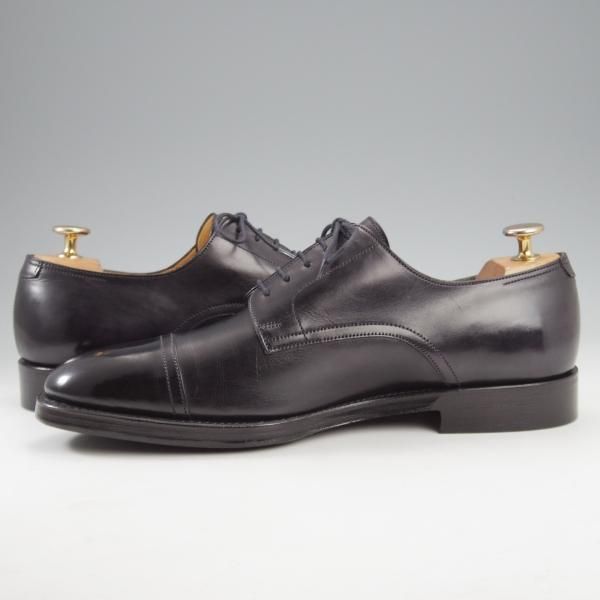 極上★ジョンロブ SIZE 41/UK7程度【貴重★エルメス別注/HERMES/ミュージアムカーフ】H103ラスト/JUD/ストレートチップ/黒/JOHN LOBB★l013