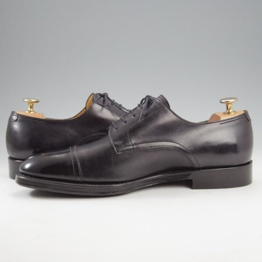 極上★ジョンロブ SIZE 41/UK7程度【貴重★エルメス別注/HERMES/ミュージアムカーフ】H103ラスト/JUD/ストレートチップ/黒/JOHN LOBB★l013