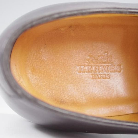 極上★ジョンロブ SIZE 41/UK7程度【貴重★エルメス別注/HERMES/ミュージアムカーフ】H103ラスト/JUD/ストレートチップ/黒/JOHN LOBB★l013